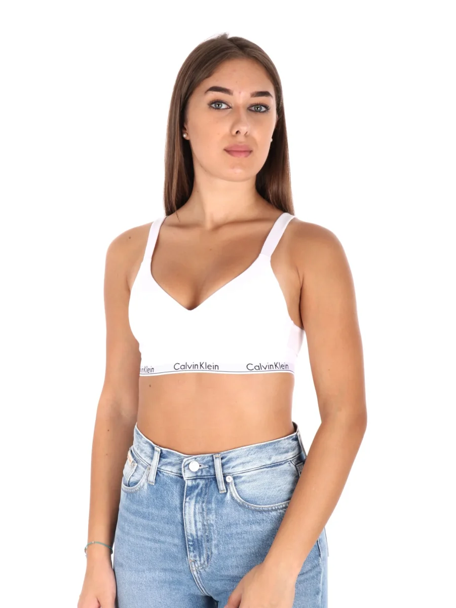 BRALETTE LIFT CALVIN KLEIN JEANS DA DONNA BIANCO - immagine 3