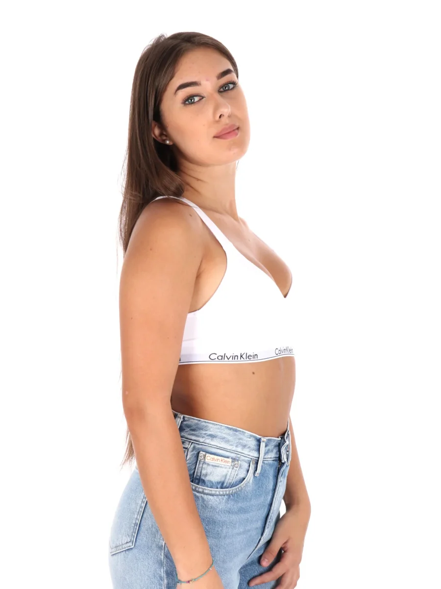BRALETTE LIFT CALVIN KLEIN JEANS DA DONNA BIANCO - immagine 9