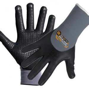 GUANTI IN NITRILE PALMO PUNTIN col. nero tg. 7