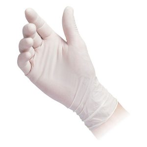 GUANTI MONOUSO IN LATTICE REGULAR CF.100 PZ. Col. Bianco tg. 6,5/7 (S)