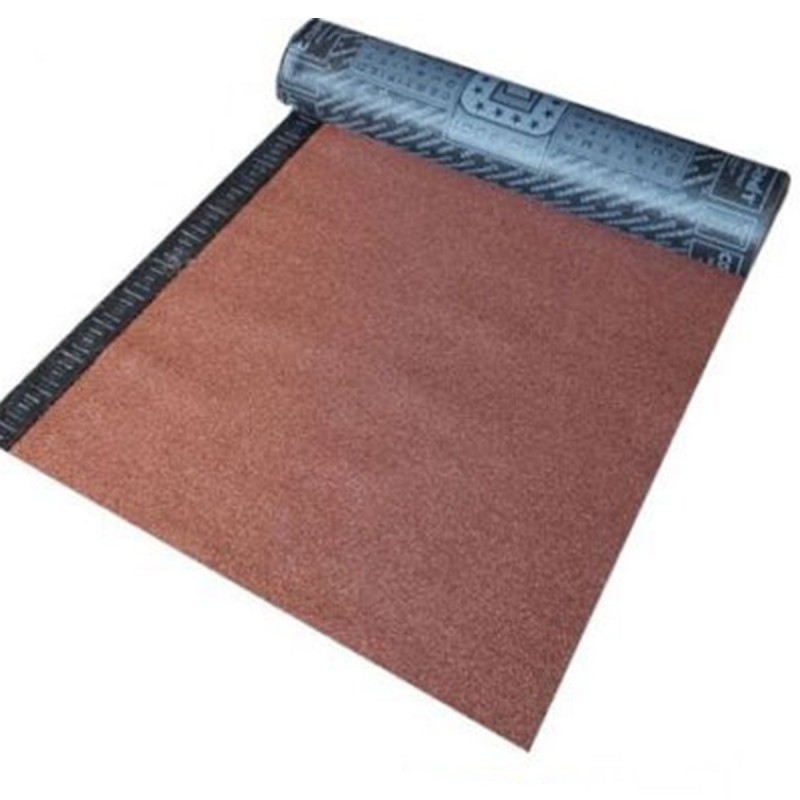 GUAINA BITUMINOSA ARDESIATA ROSSA ROTOLO 10MQ - immagine 2