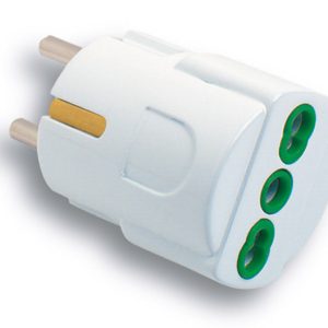 Fanton ADATTATORE SEMPLICE 2P+T spina schuko/presa 10-16A