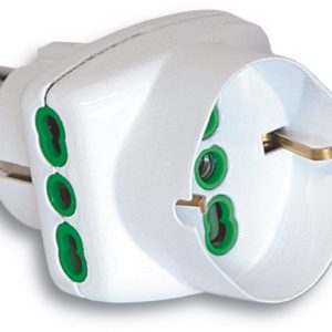 Fanton ADATTATORE TRIPLO IN BLISTER 2P+T spina schuko/2 prese 10-16A+schuko