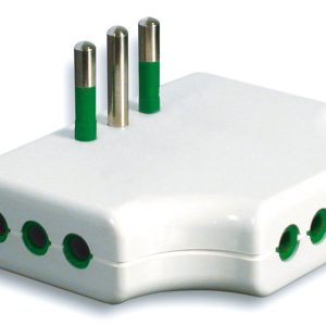 Fanton ADATTATORE TRIPLO PIATTO IN BLISTER 2P+T spina 10A/3 prese 10A