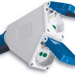 Fanton ADATTATORE INDUSTRIALE CEE 2P+T spina/2 prese schuko