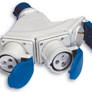 Fanton ADATTATORE INDUSTRIALE CEE TRIPLO IP44 2P+T spina/2 prese CEE+schuko