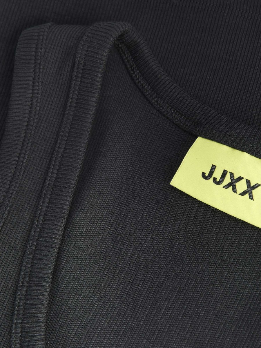 Jjxx JXFRIDA canotta unisex in cotone elasticizzato nera - immagine 5