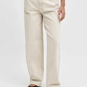 Jeans barrel fit unisex a vita media JJXX Moonbeam beige