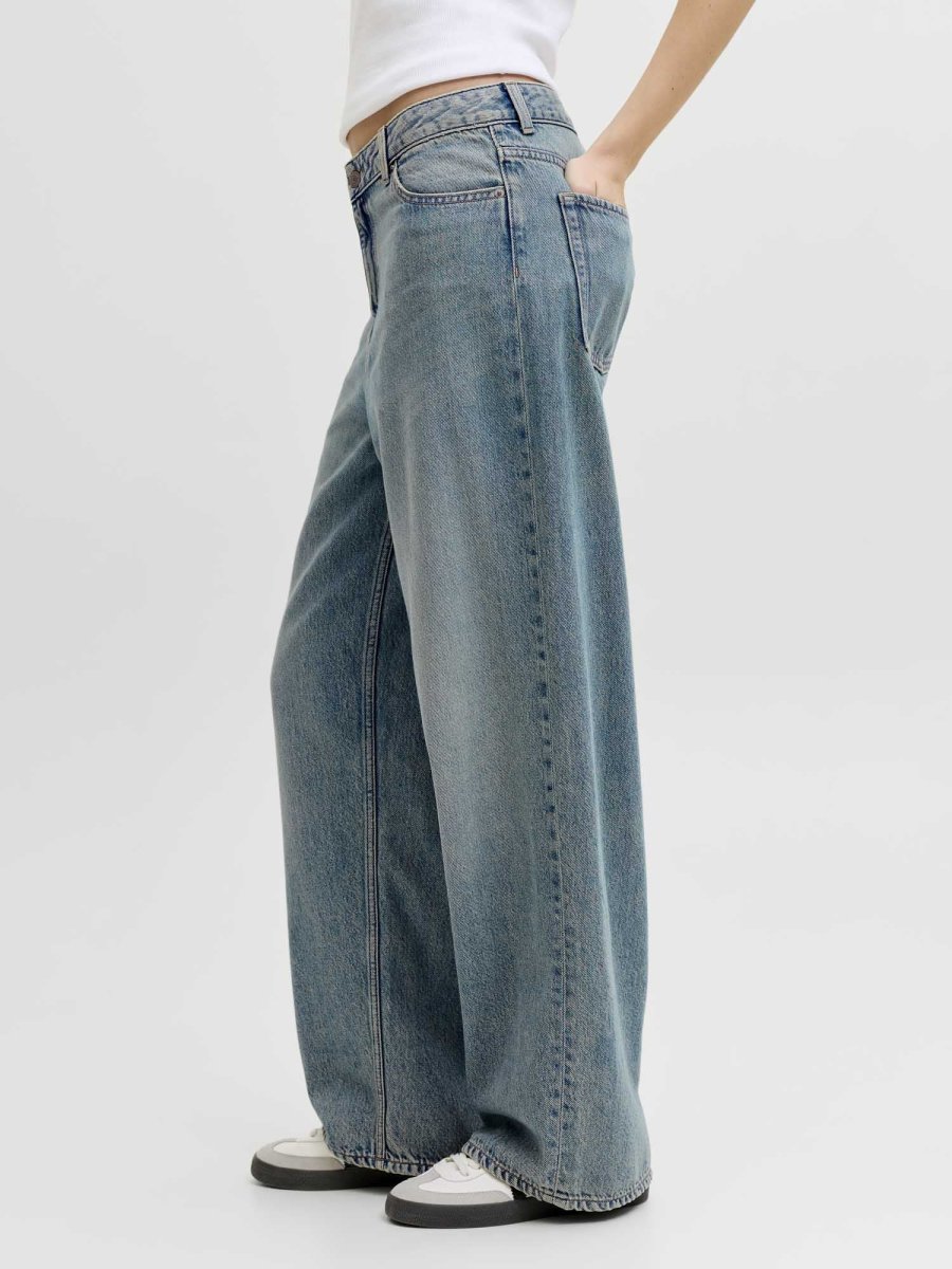 Jeans JJXX Jxkyoto Baggy Low Waist unisex adulto in azzurro chiaro - immagine 3