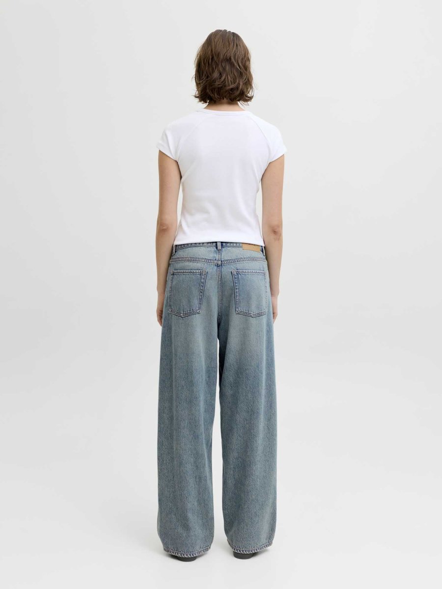 Jeans JJXX Jxkyoto Baggy Low Waist unisex adulto in azzurro chiaro - immagine 4