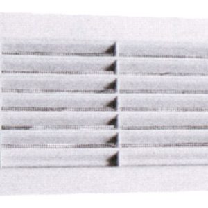 GRIGLIA DI AERAZIONE IN PLASTICA CON RETE  mm. 123×370