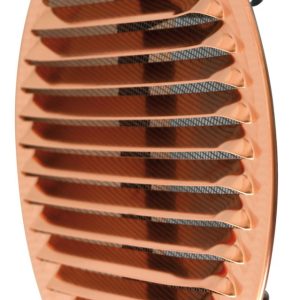 GRIGLIA DI AERAZIONE IN RAME CON ZANCHE ? mm. 150 per fori mm. 80-140