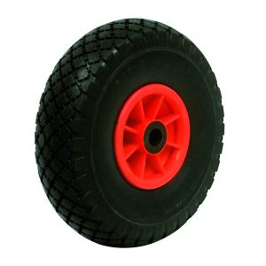 Utilia RUOTA PIENA PER CARRELLI PORTASACCHI cerchione plastica ? mm.260 foro ? mm. 16