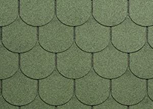 TEGOLE CANADESI BITUMINOSE ” TONDE VERDI” 2,32 MQ 16PZ