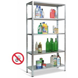 KIT SCAFFALI AD INCASTRO ZINCATO Aste spezzate cm. 100x40x186 h