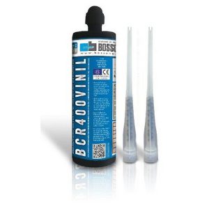 Bossong CARTUCCIA ANCORANTE CHIMICO VINIL+2 MISCELATORI ml.400
