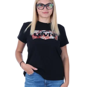 T-SHIRT CON STAMPA LEVI'S DONNA NERO