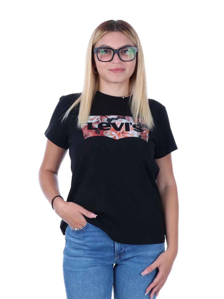 T-SHIRT CON STAMPA LEVI'S DONNA NERO - immagine 2