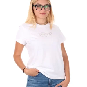 T-SHIRT CON STAMPA STRASS LEVI'S DA DONNA BIANCO