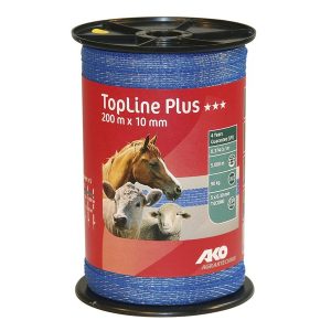FETTUCCIA ELETTRIFICATA PER RECINTO TOPLINEPLUS BLU MT.200 H.CM.1 FILI 5
