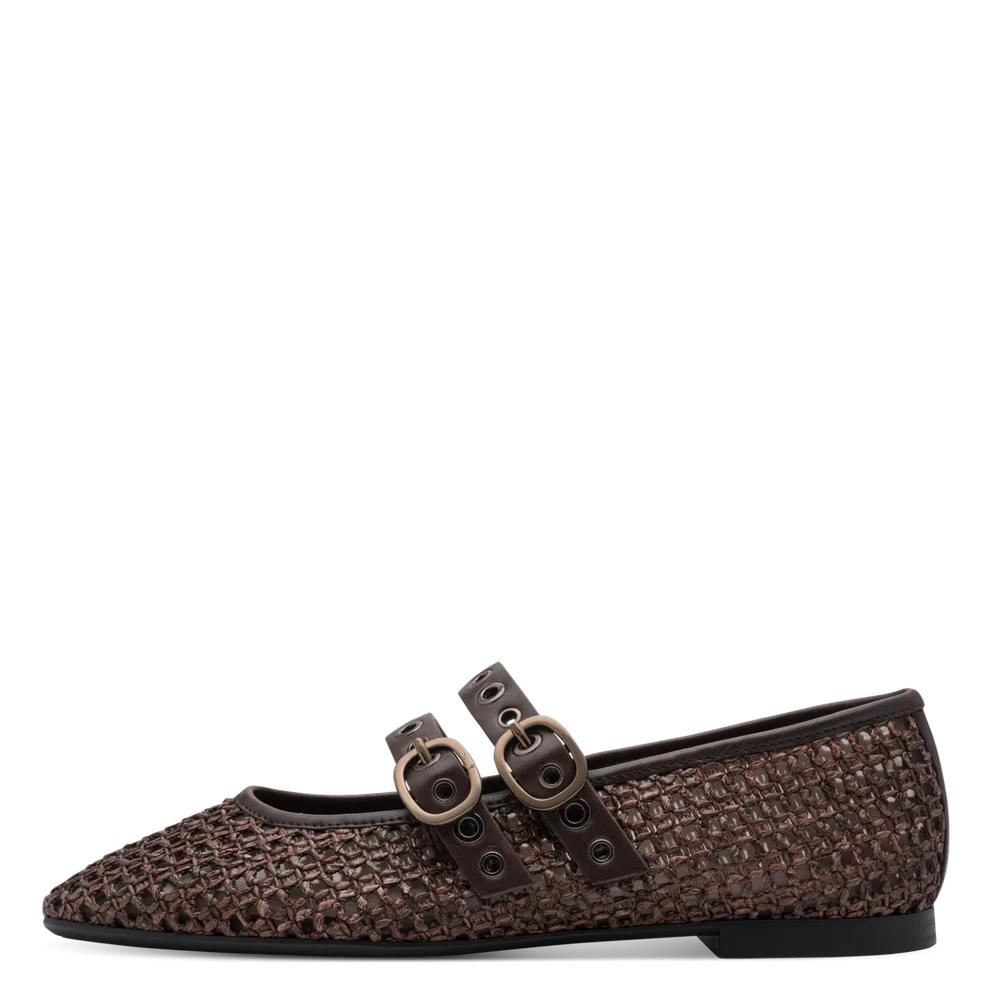 Ballerine Tamaris Lorita unisex adulte in colore marrone intrecciato - immagine 2