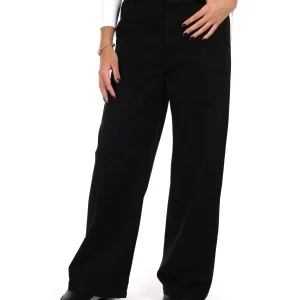 PANTALONE WIDE LEG VITA ALTA MISS LOVE DA DONNA NERO