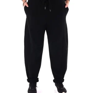 PANTALONE JOGGER AMPIO MISS LOVE DA DONNA NERO