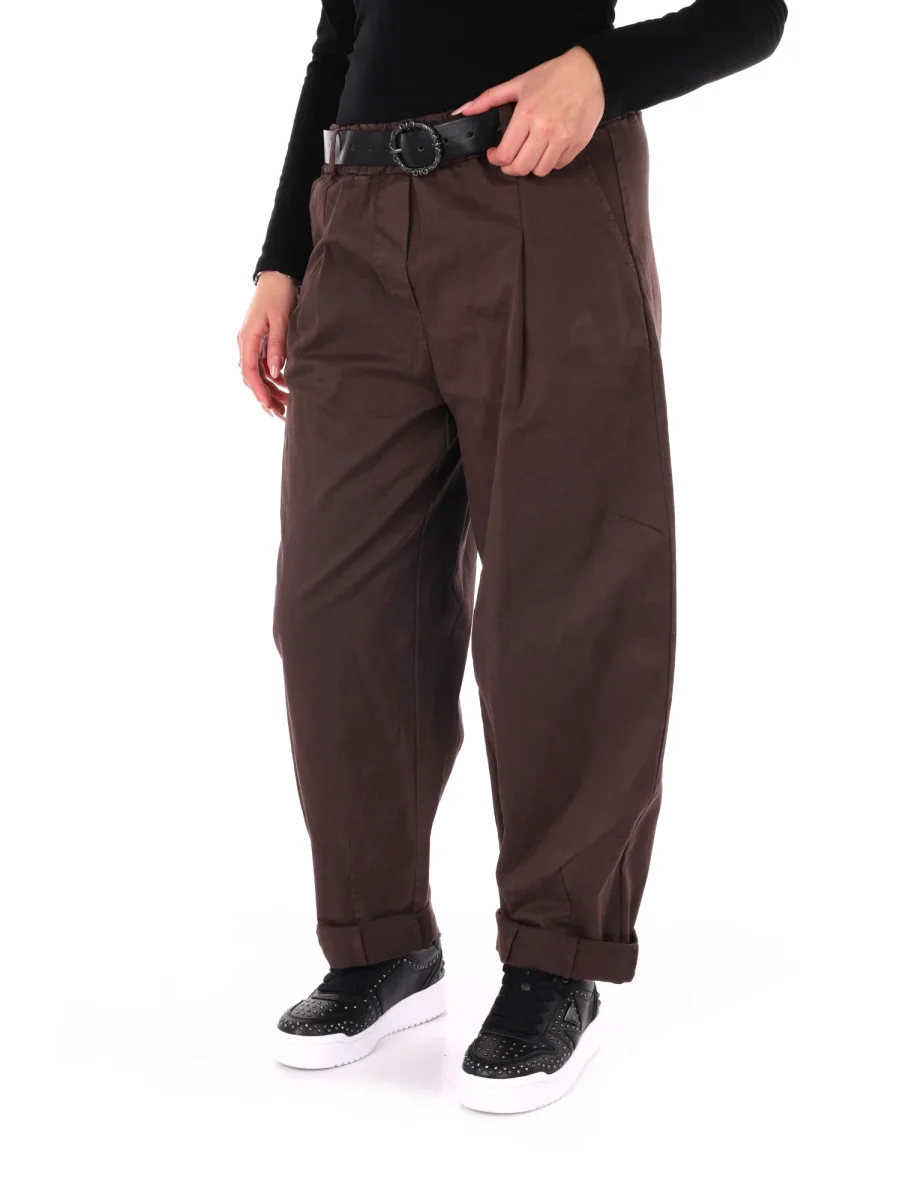 PANTALONE BALLOON MISS LOVE DA DONNA CIOCCOLATO - immagine 3