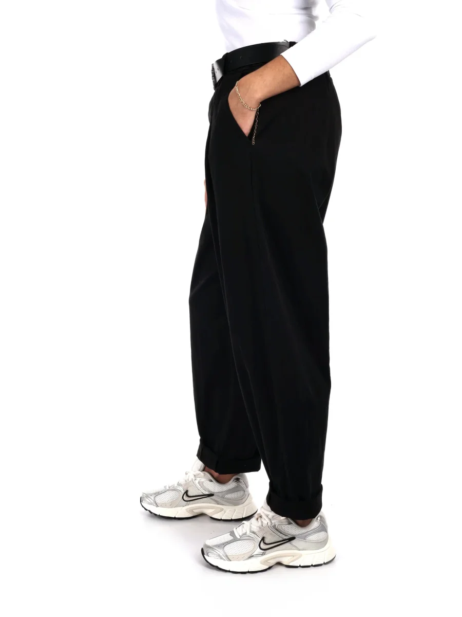 PANTALONE BALLOON MISS LOVE DA DONNA NERO - immagine 4