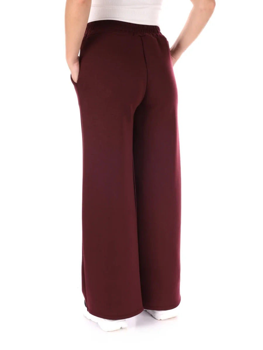 PANTALONE SPORTIVO WIDE LEG MISS LOVE DA DONNA BORDEAUX - immagine 5