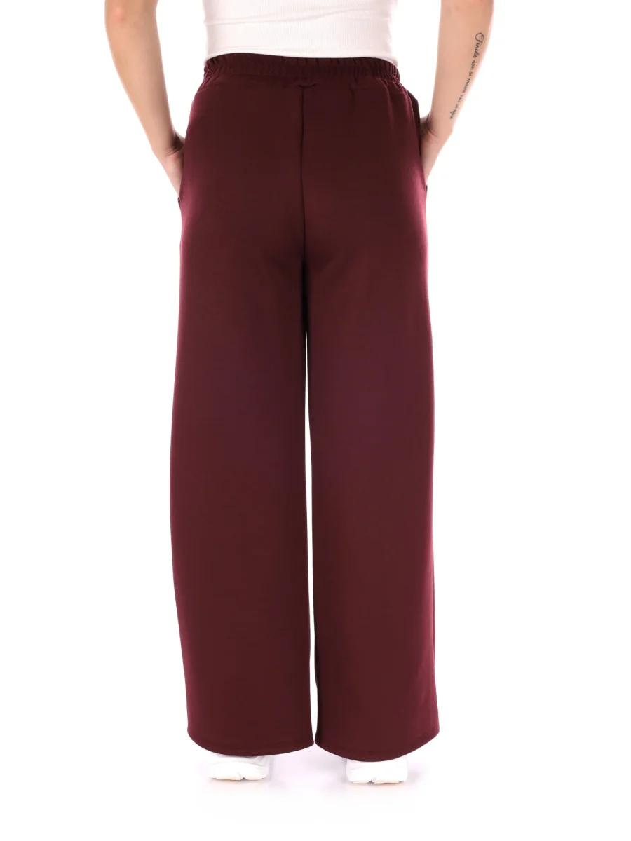 PANTALONE SPORTIVO WIDE LEG MISS LOVE DA DONNA BORDEAUX - immagine 6