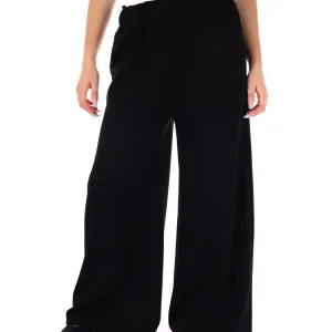 PANTAPALAZZO CON TASCHE MISS LOVE DA DONNA NERO