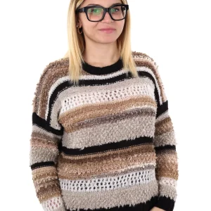 PULLOVER TRAFORATO MISS LOVE DA DONNA TERRA