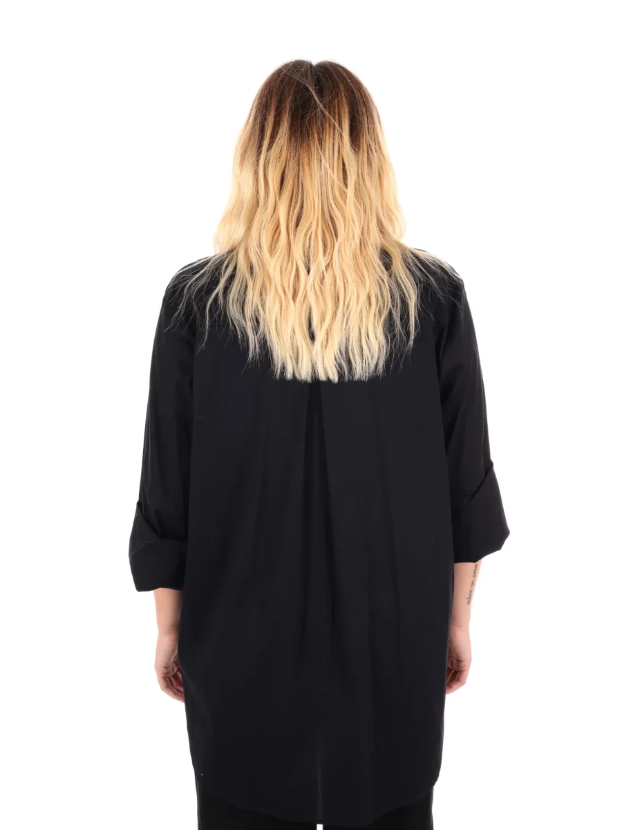 CAMICIA LUNGA MISS LOVE DA DONNA NERO - immagine 6