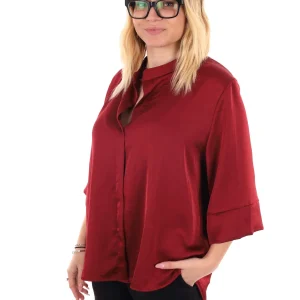 CAMICIA KIMONO MISS LOVE DA DONNA BORDEAUX