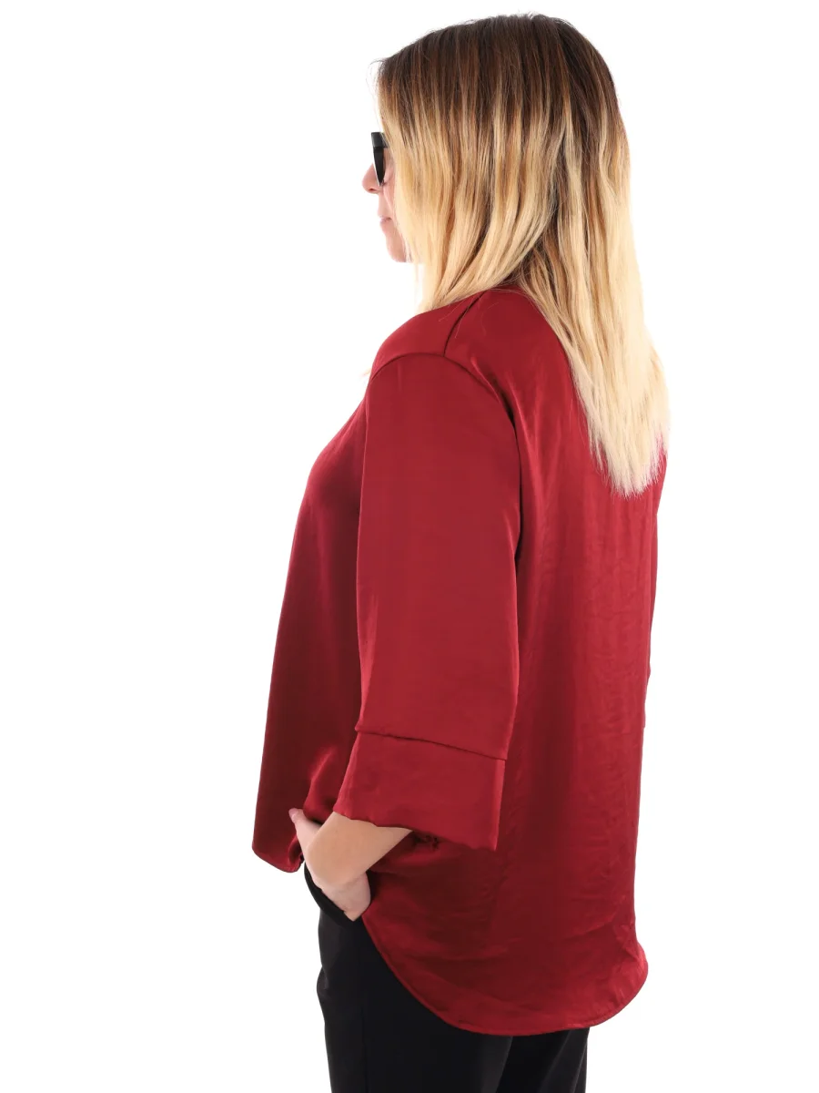 CAMICIA KIMONO MISS LOVE DA DONNA BORDEAUX - immagine 4