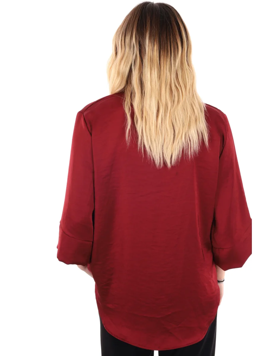 CAMICIA KIMONO MISS LOVE DA DONNA BORDEAUX - immagine 5