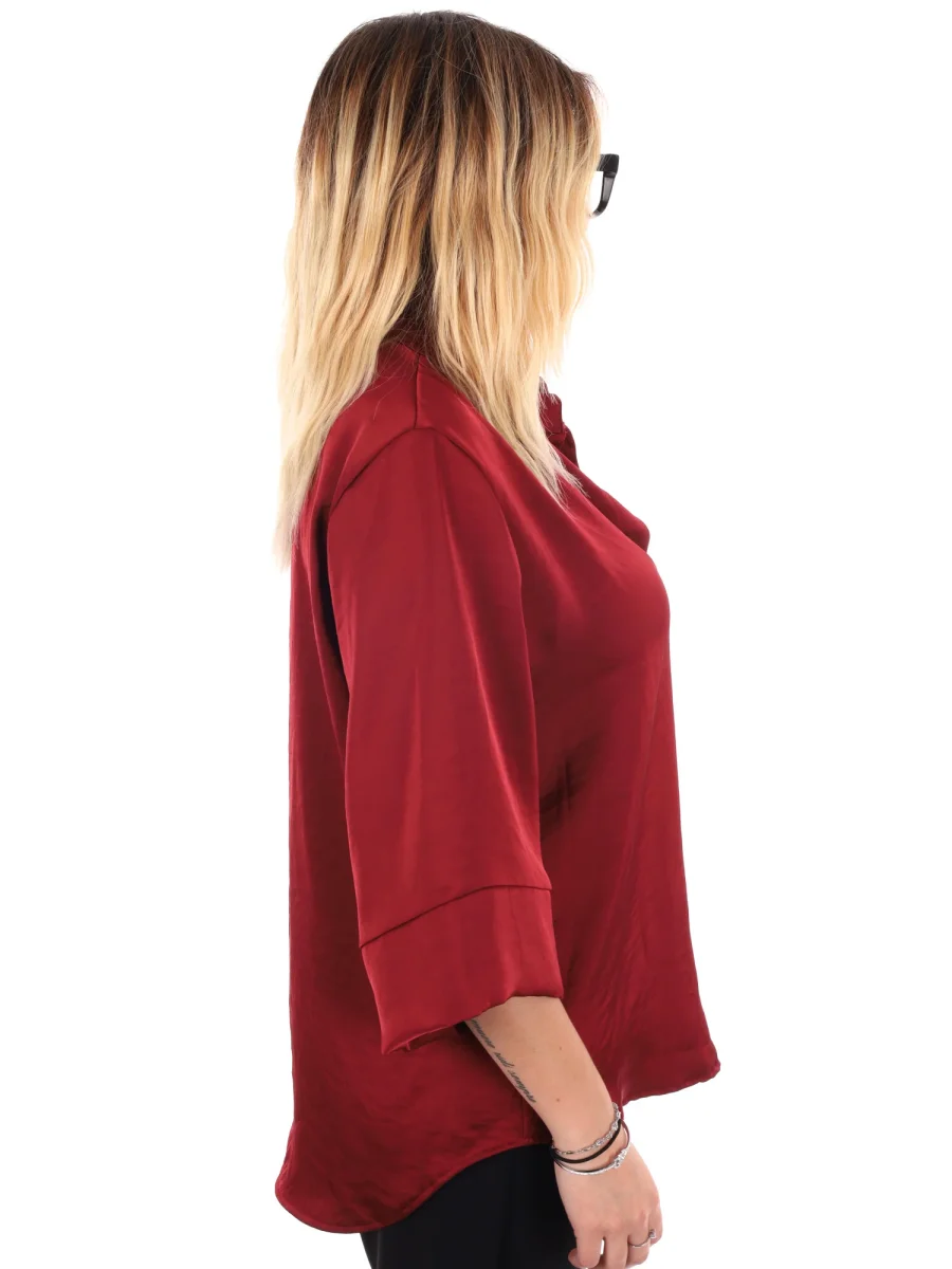 CAMICIA KIMONO MISS LOVE DA DONNA BORDEAUX - immagine 7