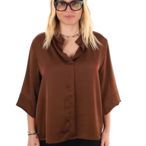 CAMICIA KIMONO MISS LOVE DA DONNA MARRONE