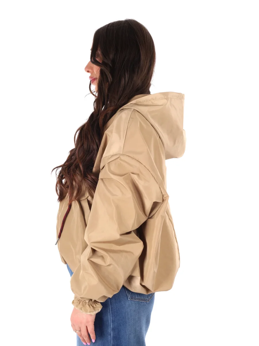 GIUBBINO CAMMEL MISS LOVE CROPPED ACETATO DA DONNA - immagine 4