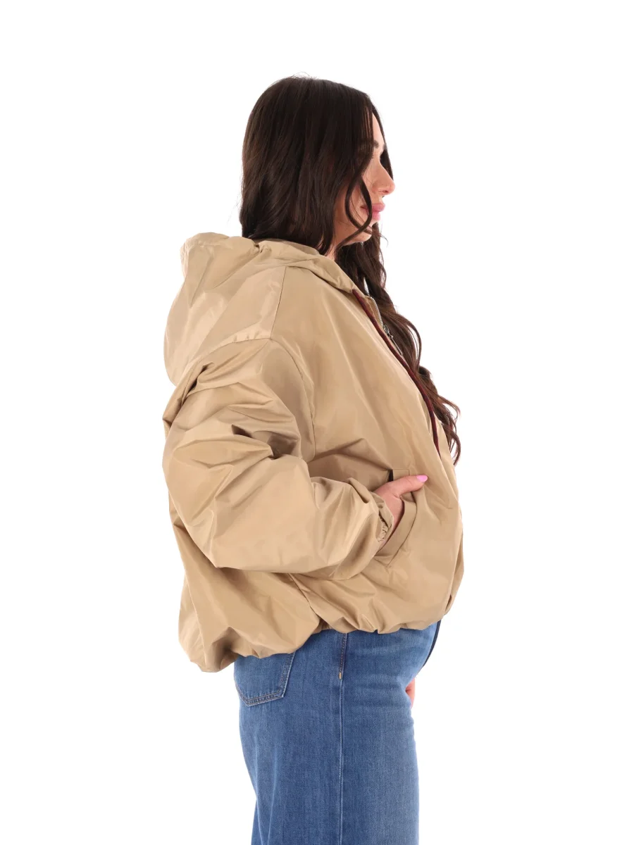 GIUBBINO CAMMEL MISS LOVE CROPPED ACETATO DA DONNA - immagine 8