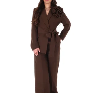 COMPLETO MARRONE MISS LOVE CON SPILLA FIORE DA DONNA