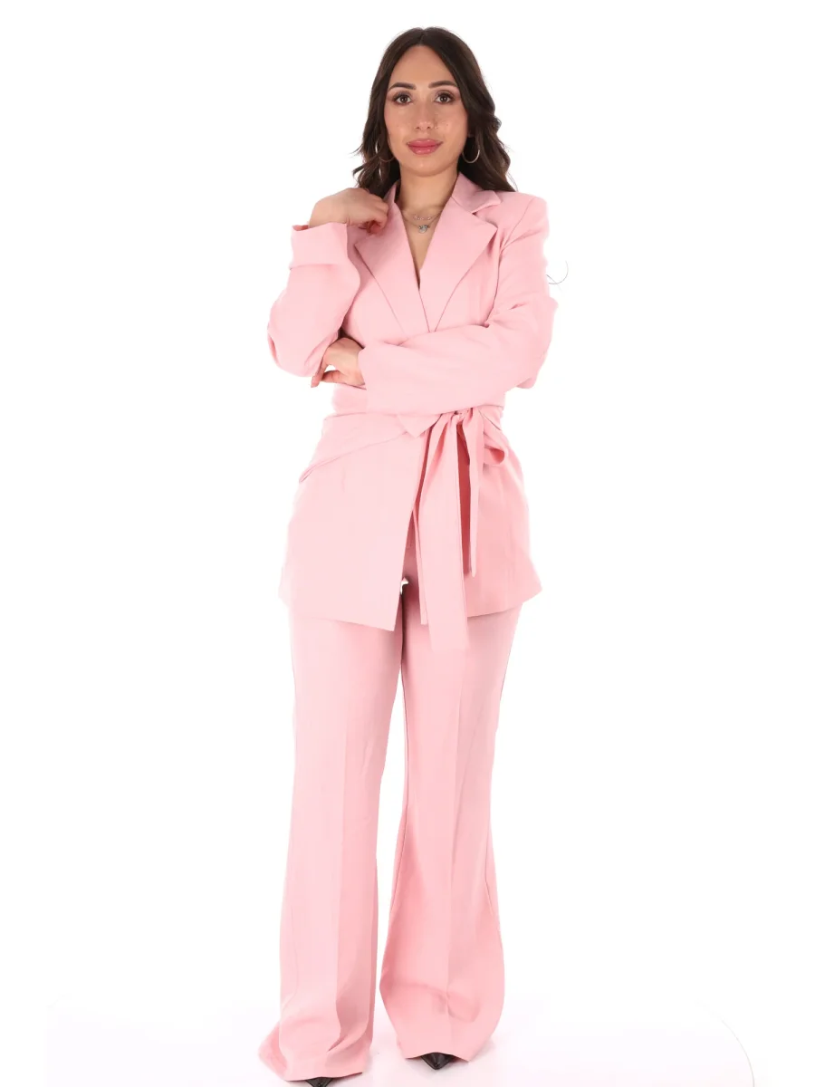 COMPLETO ROSA MISS LOVE CON FIOCCO IN VITA DA DONNA - immagine 2