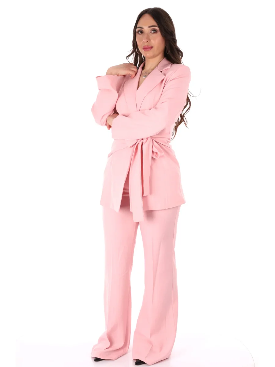 COMPLETO ROSA MISS LOVE CON FIOCCO IN VITA DA DONNA - immagine 3