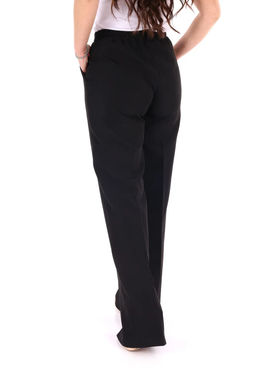 PANTALONE NERO MISS LOVE WIDE LEG DA DONNA - immagine 5