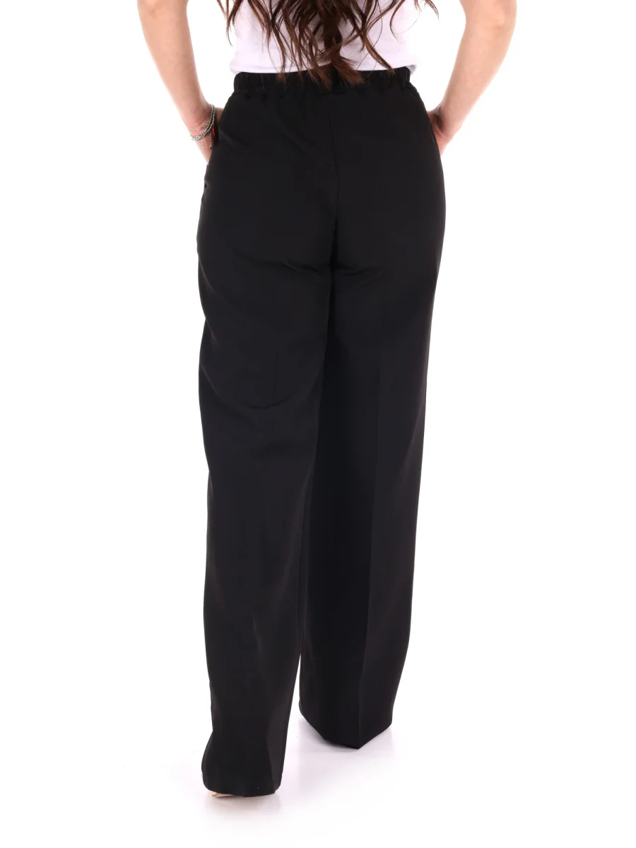 PANTALONE NERO MISS LOVE WIDE LEG DA DONNA - immagine 6