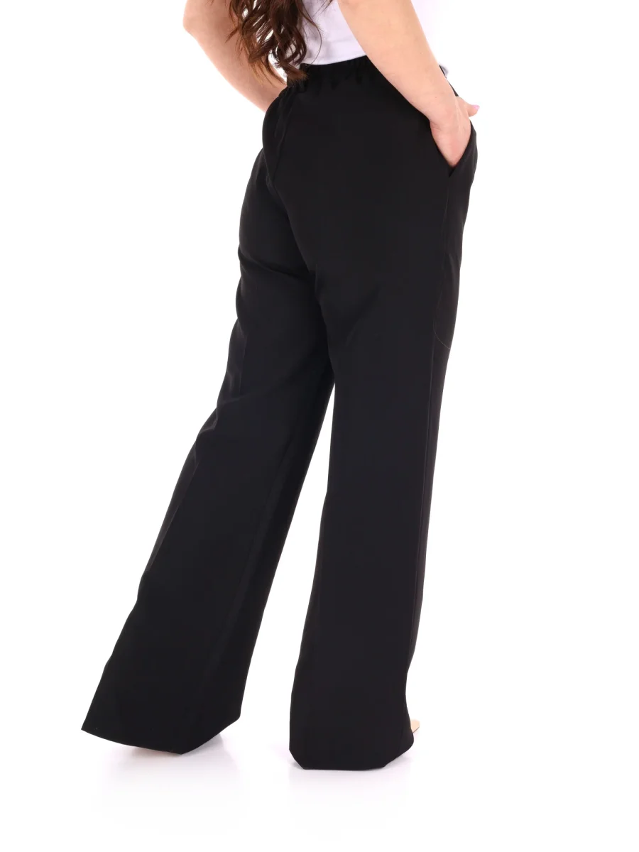 PANTALONE NERO MISS LOVE WIDE LEG DA DONNA - immagine 7