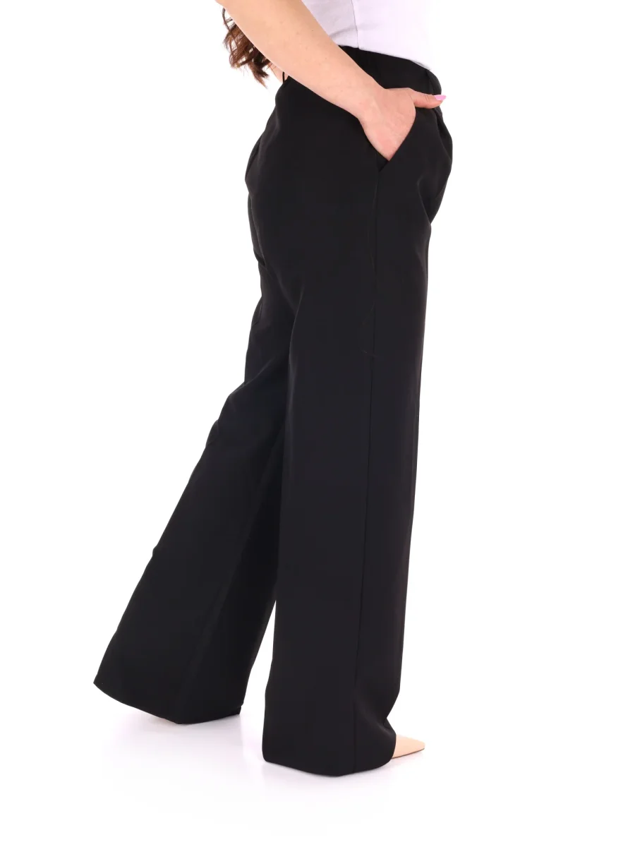 PANTALONE NERO MISS LOVE WIDE LEG DA DONNA - immagine 8