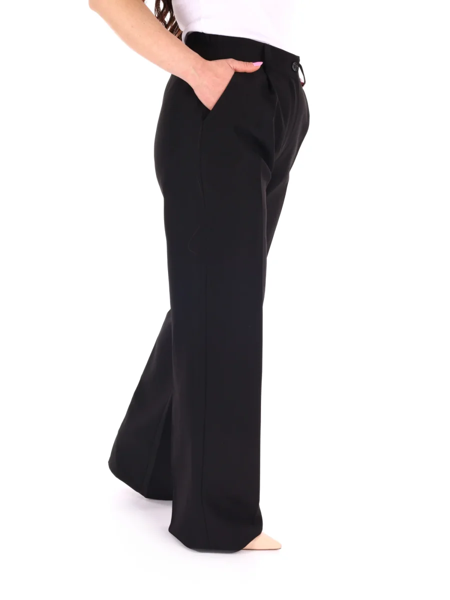 PANTALONE NERO MISS LOVE WIDE LEG DA DONNA - immagine 9