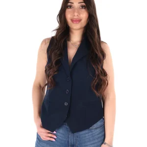 GILET DA COMPLETO BLU MISS LOVE ELEGANTE DA DONNA